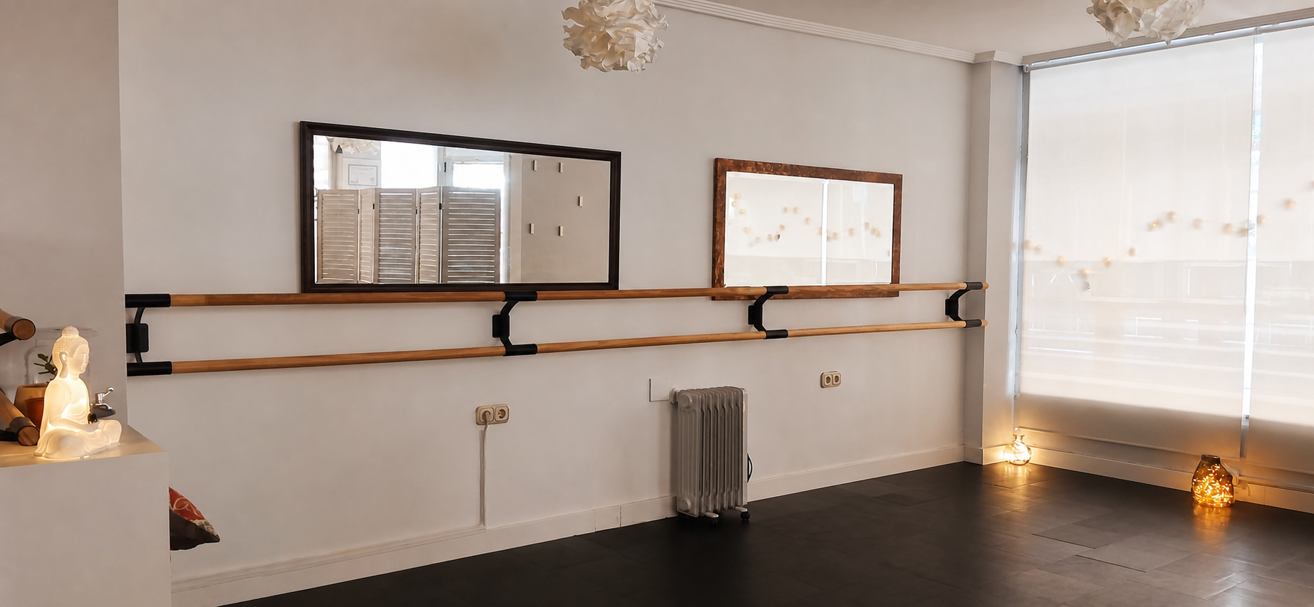 Barras de pilates del estudio